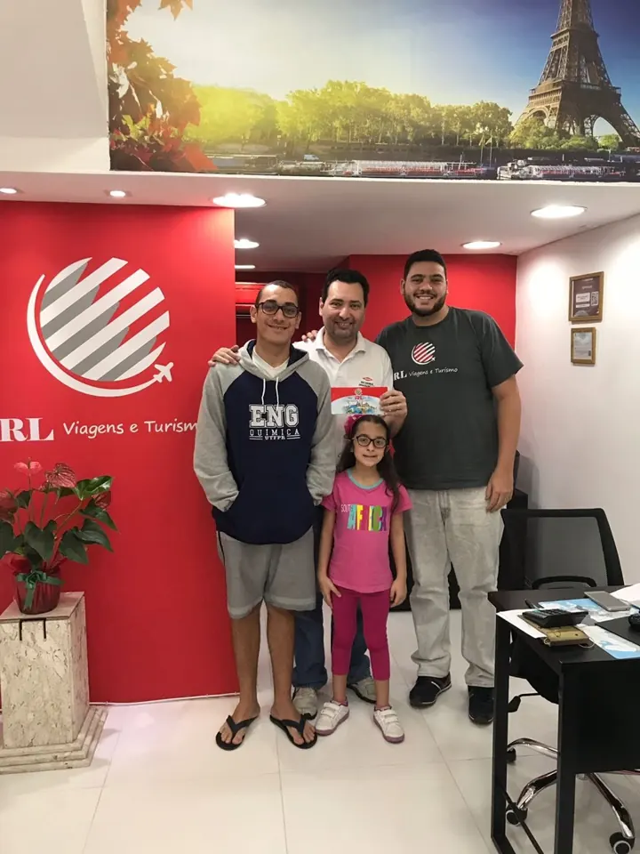 Registro de cliente da RL em viagem