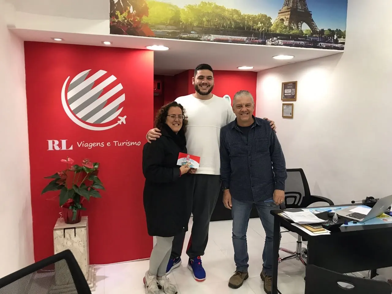Cliente durante uma viagem